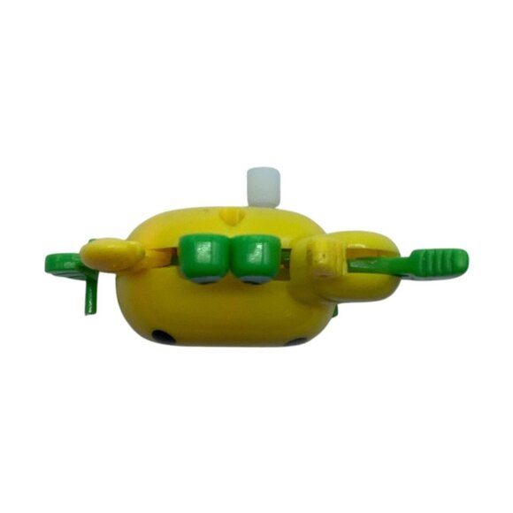 Vtg Crab Wind Up Toy Yellow Green Bright Side Walker Ocean - Picture 5 of 6